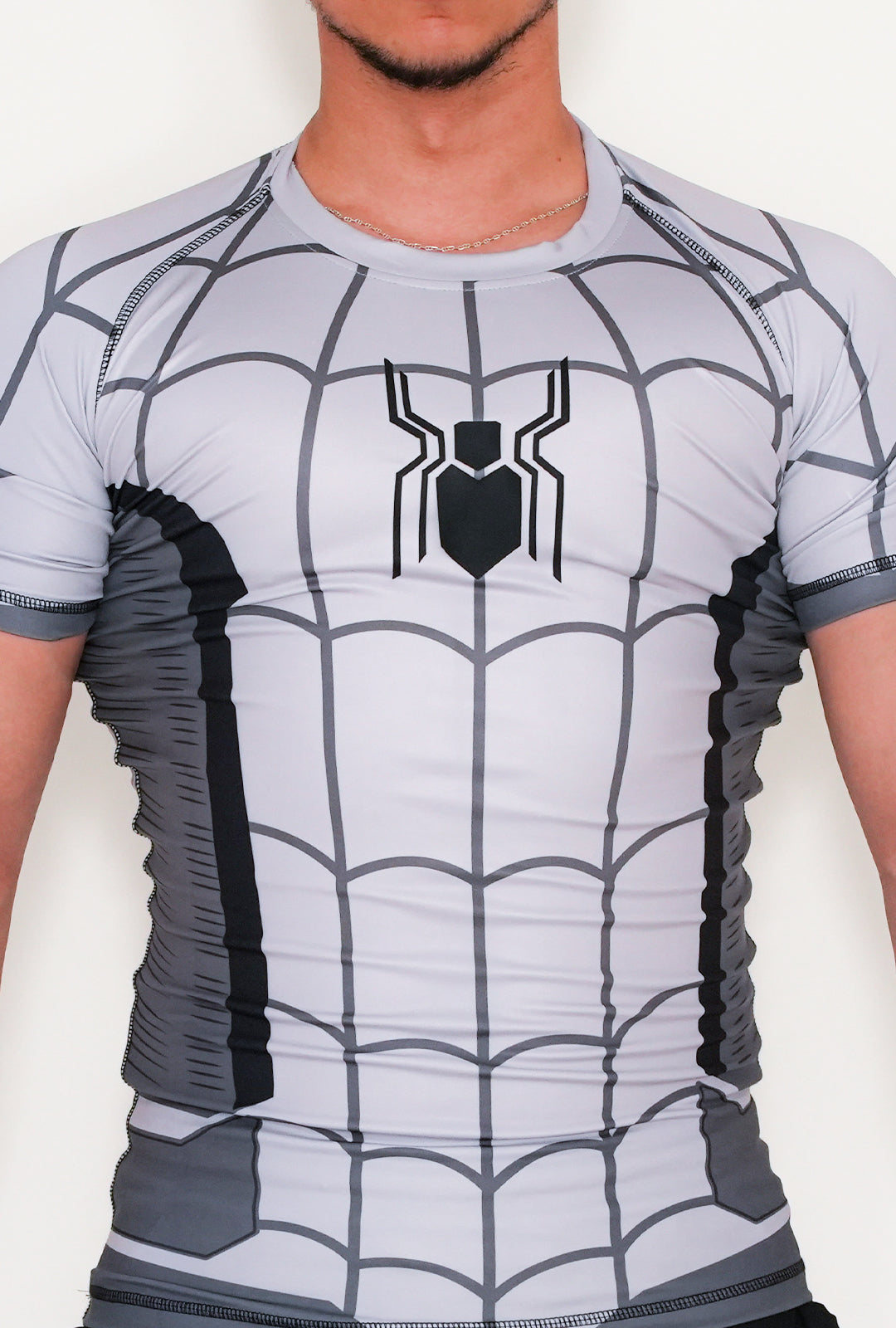 Spider Pro Compression T-Shirt - Light Gray