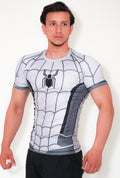 Spider Pro Compression T-Shirt - Light Gray