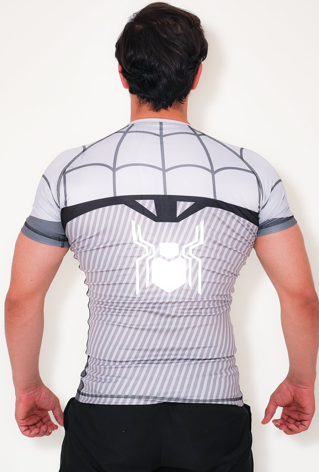 Spider Pro Compression T-Shirt - Light Gray