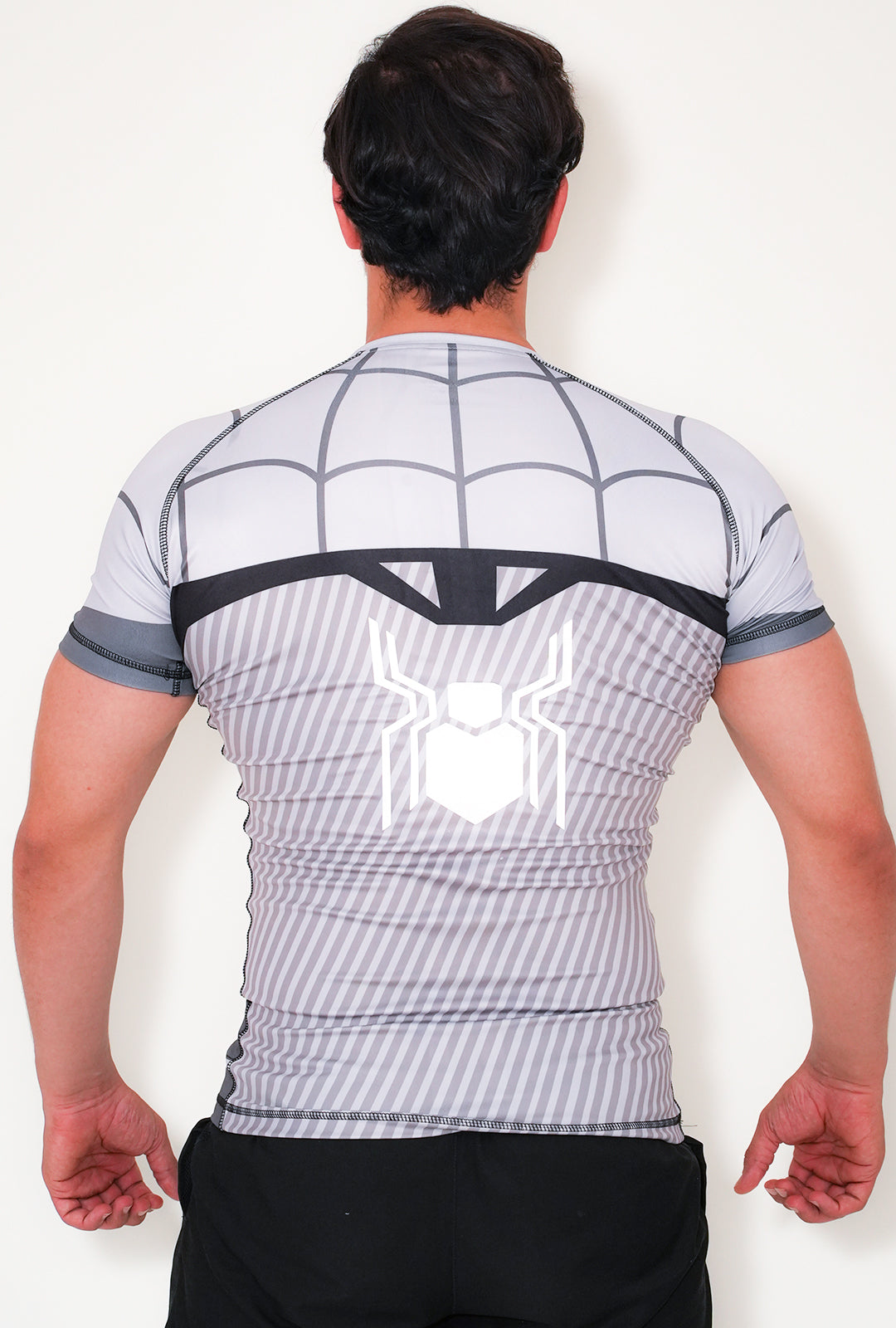 Spider Pro Compression T-Shirt - Light Gray